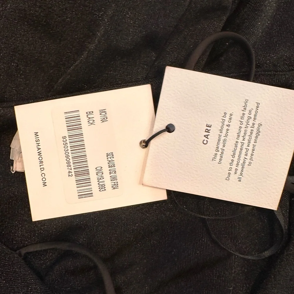 NEW MISHA MOURA JUMPSUIT SIZE 2 Elegant Black